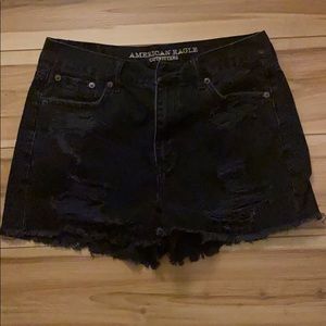 EUC Black American Eagle Mom Shorts